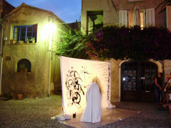 SETSUKO, performance artistique au Haut de Cagnes